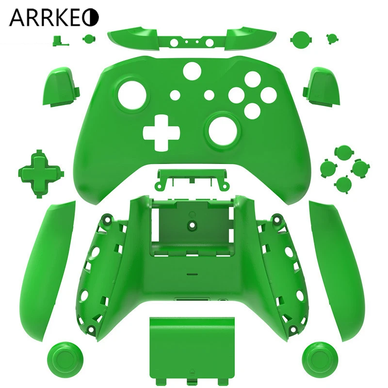 ARRKEO для Xbox One S матовый зеленый Полный пользовательский Корпус чехол кнопка