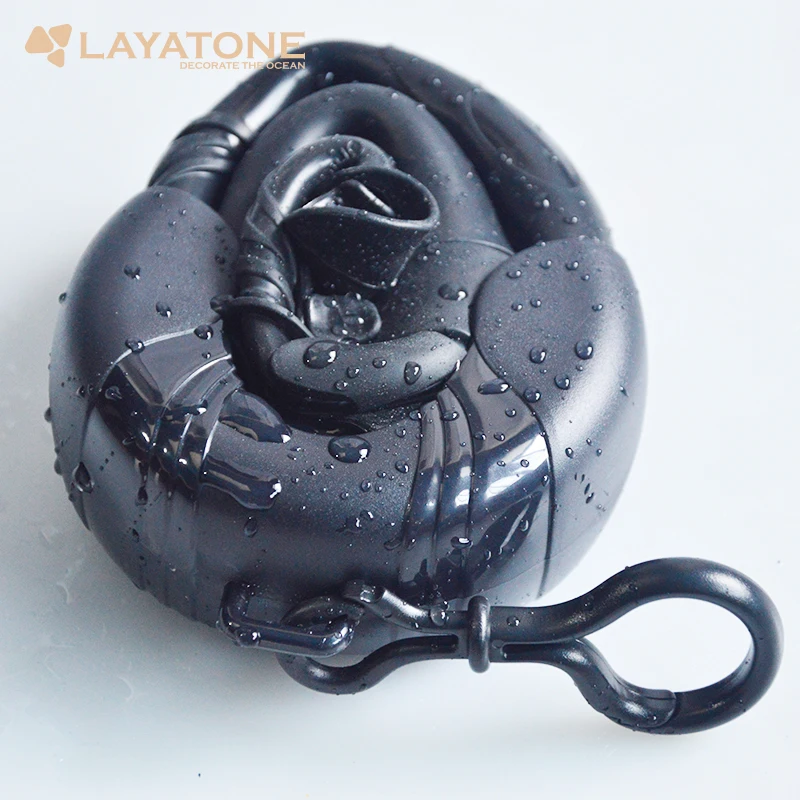 LayaTone трубка подводная Подводная охота серфинг дайвинг подводное плавание трубка оборудование-черный 1 шт S-19