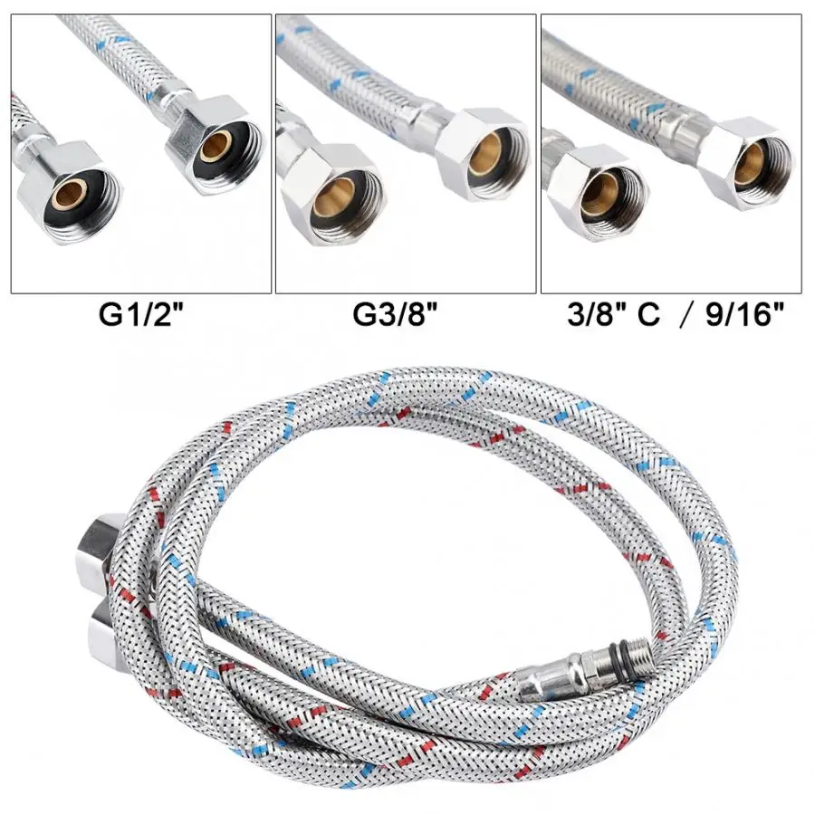 Гибкие трубы гибкие 2 шт соединитель для смесителя из нержавеющей стали шланги