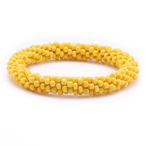 Yellow Браслеты из Непала Чешский браслет из бисера крючком модный браслет ручной работы - Окраска металла: Yellow