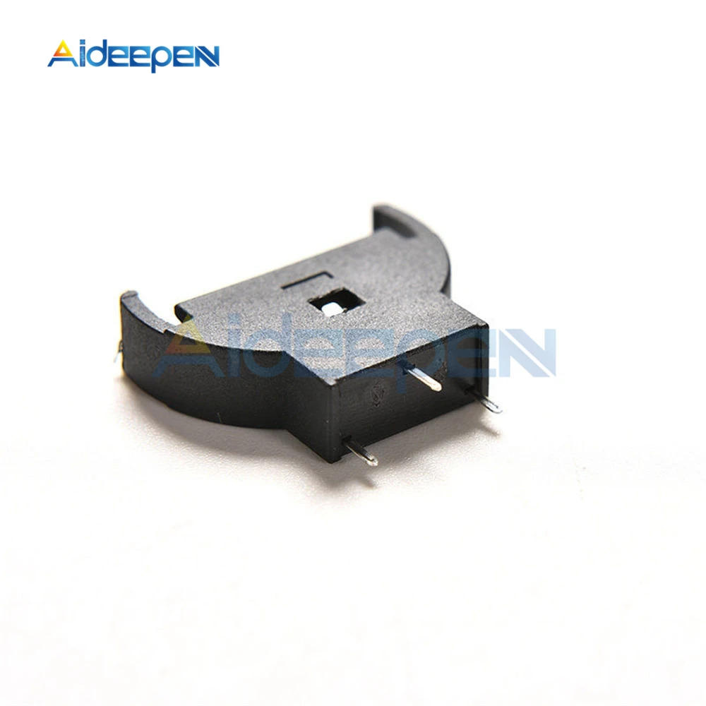 10 шт. черные пластиковые держатели для батарей CR2032 2032 3V|Детали и аксессуары
