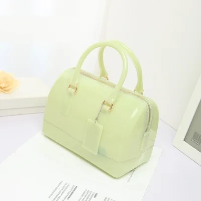 Light Green Новинка, силиконовая летняя милая сумка для конфет, желе, Женская Повседневная Сумка-тоут, женская сумка через плечо, пляжные сумки, сумка для девушек - Цвет: Light Green