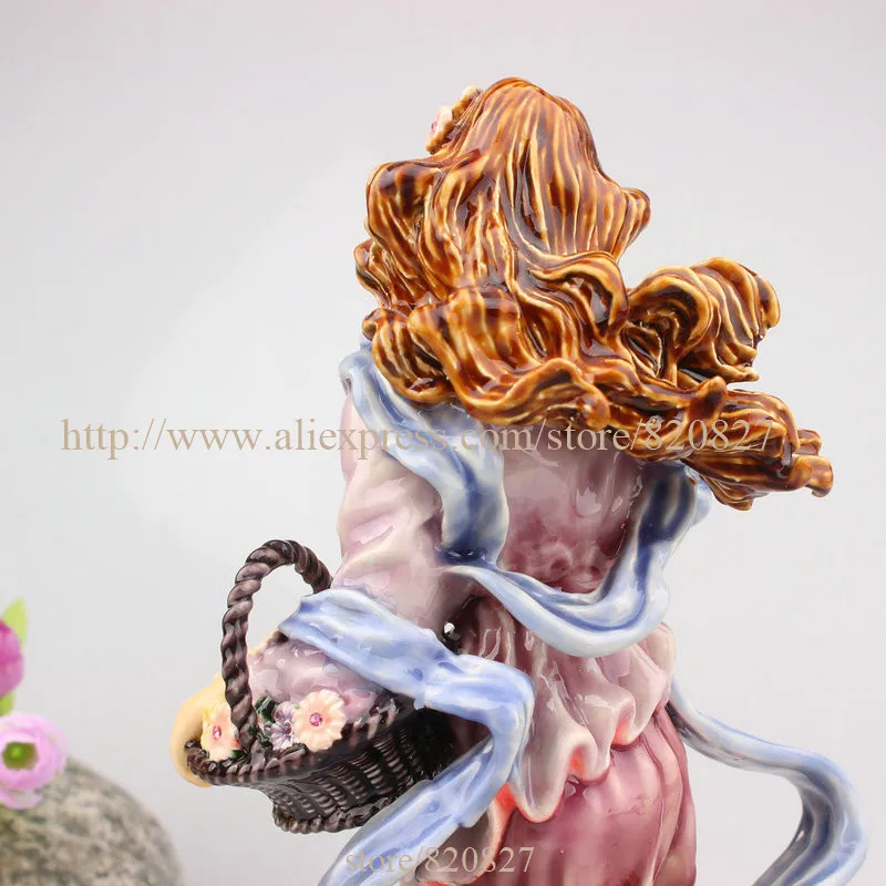 Необычная сказочная Вертикальная разноцветная Статуэтка Феи сада девушки