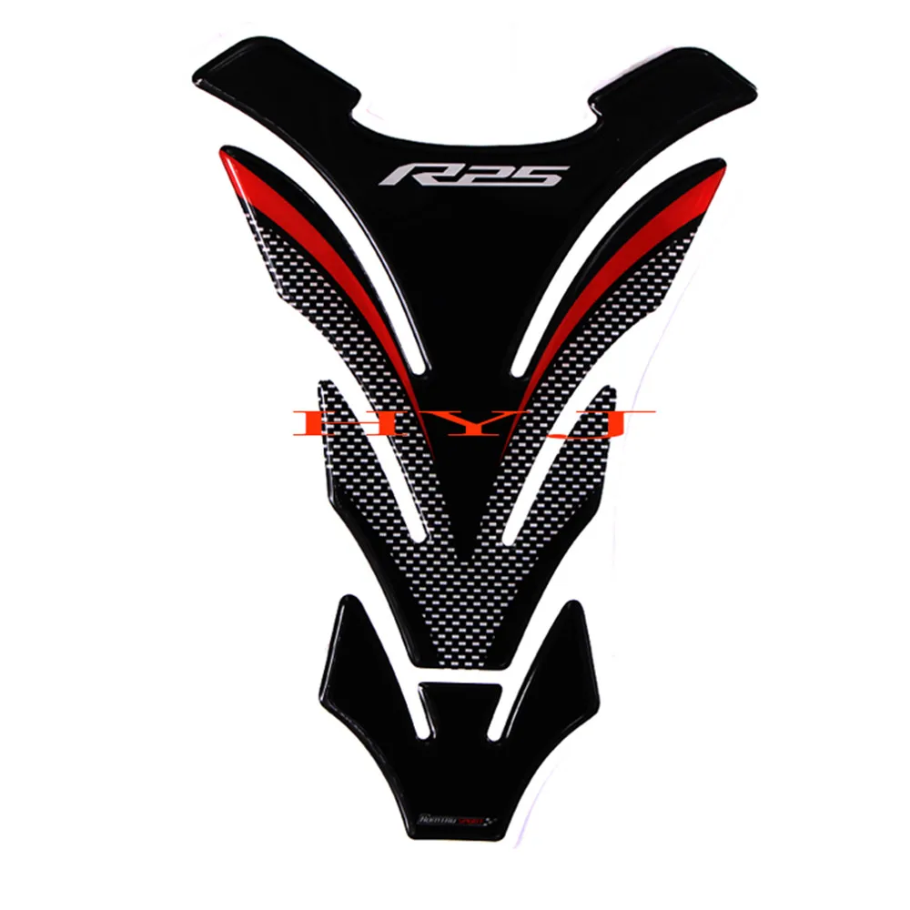 3D бак мотоцикла Pad Protector наклейки Чехол для Yamaha R25 YZF Tankpad|Накладки и декоративные