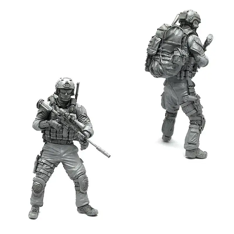 Dongzhur 1/35 Современная американская армейская Красивая полимерная солдатская модель Миниатюрные домашние декоративные изделия ручной работы фигурки из смолы Ah-01