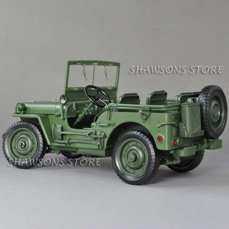 Литая металлическая модель автомобиля игрушки 1:18 Jeep военный автомобиль Willys