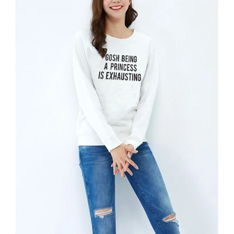 YEMUSEED H1213 Fashion Brand 2016 Autumn Winter Women O-Neck Pullovers Sweatshirts Letters Printed Jumper Casual Hoodies | Женская