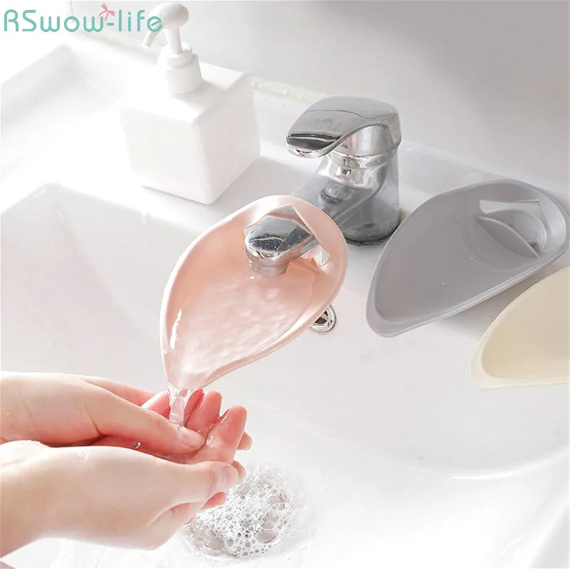 

2PCS Faucet Extender Lengthening Hand Washer Sink Baby Hand Washer Assistant Extender Kid Water Tap Home Kitchen Accessories PP