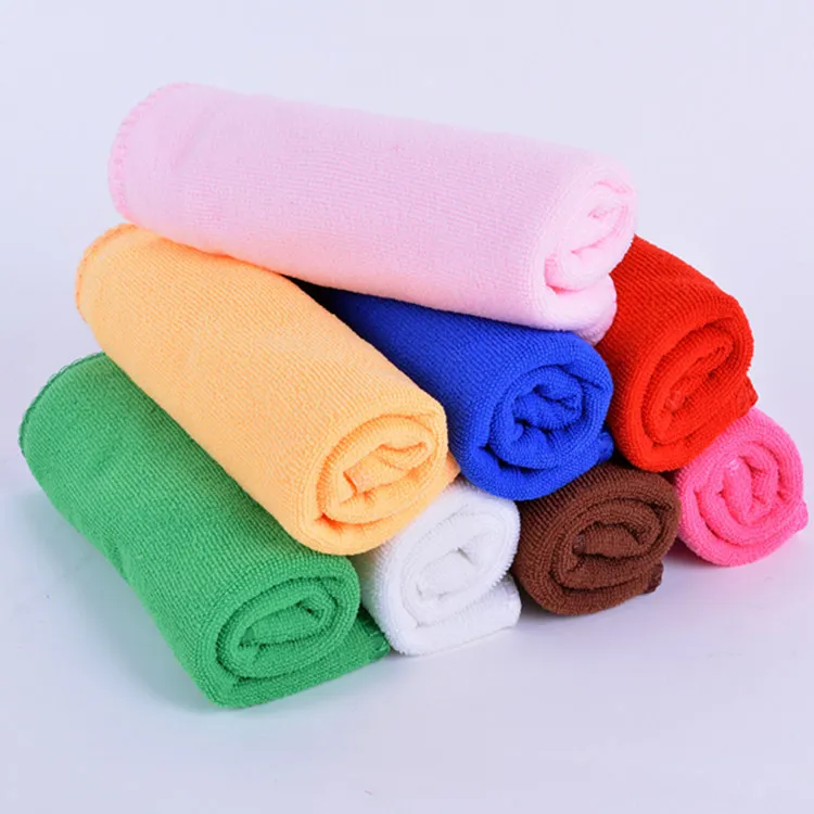 Solid Color Hair Salon Towels Quick Dry Microfiber Hair Towels