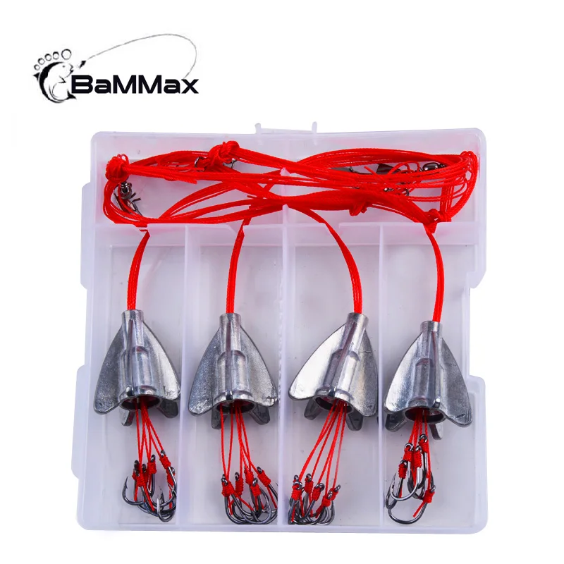 Рыболовный крючок Bammax 4 шт. рыболовные крючки для подвешивания дна