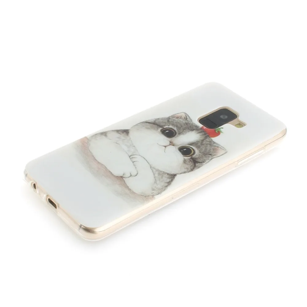 Мягкий чехол Nutbro Cat Panda для Samsung Galaxy A8 2018 A6 Plus S9 S8 J4 J6 J8 Etui Funda | Мобильные телефоны и