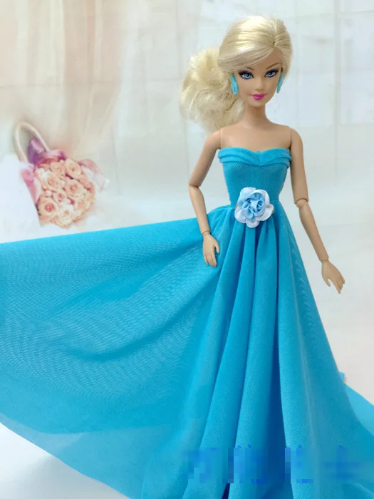 Рождественские подарки красивые длинные свадебные вечерние платья синего и