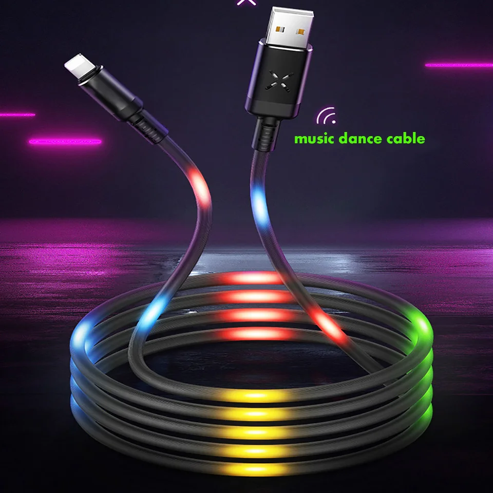 Usb кабель для Iphone X Xr XS 8 7 6 Plus 6s 5 мобильный телефон быстрой зарядки и передачи