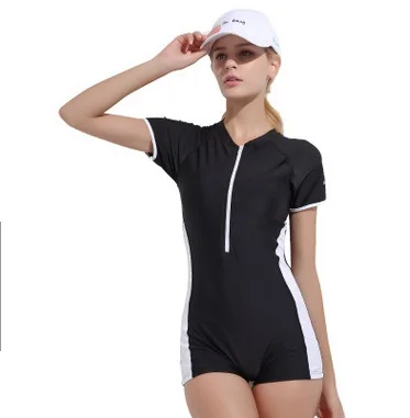 Women Breathable Waterproof One-piece Swimsuit Diving Swimming Surfing Suit Professional Sport Swimwear Bathing Suit Beach Wear