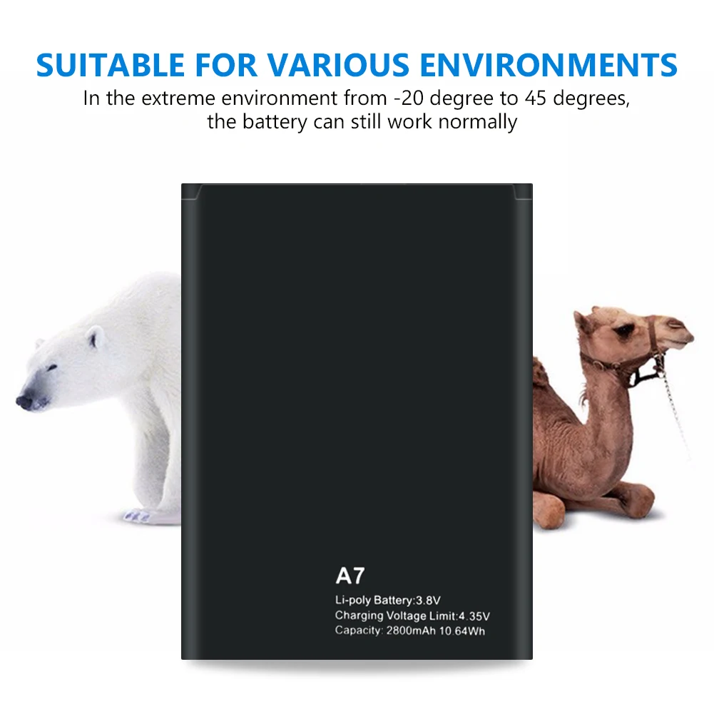 Высокое качество YCDC 2800mAh литиевая батарея для Blackview A7 Мобильный телефон Замена