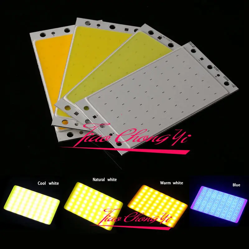 

15W 94X50MM 9450 warm white Cool white Blue COB LED Panel Strip Lights DC12-24V F DIY car lamps New