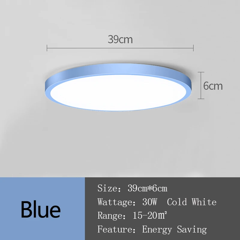 Marcon Blue 30W 220V светодиодный потолочный светильник для дома круглый потолочный светильник Панель 30 Вт, 50 Вт, ручная сборка поверхности Cocina аккесорио потолочный для Кухня Освещение в гостиную - Цвет корпуса: Marcon Blue 30W