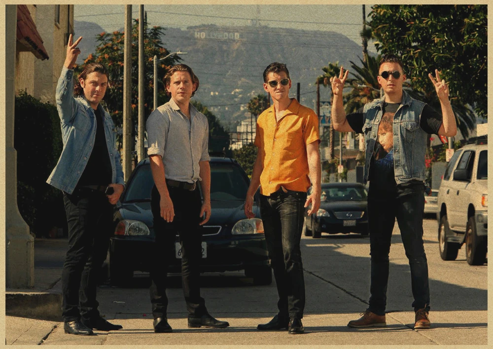 Рок-Группа Arctic Monkeys крафт-бумага плакат настенный домашний бар плакаты домашний декор