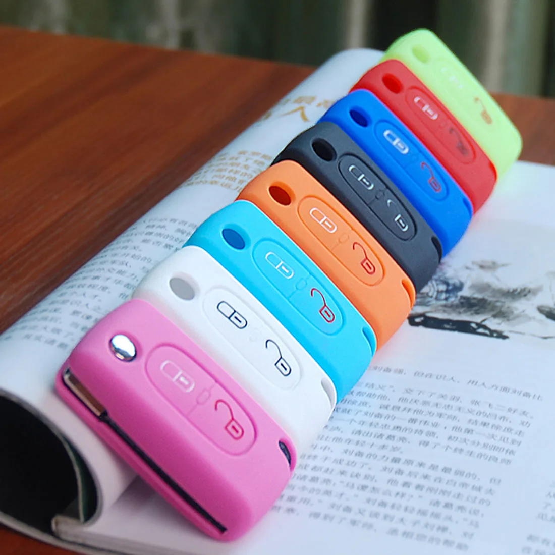 

2 buttons Silicone Car Key Case For PEUGEOT 207 307 308 407 408 For Citroen C3 C4 C4L C5 C6 Protector Cover