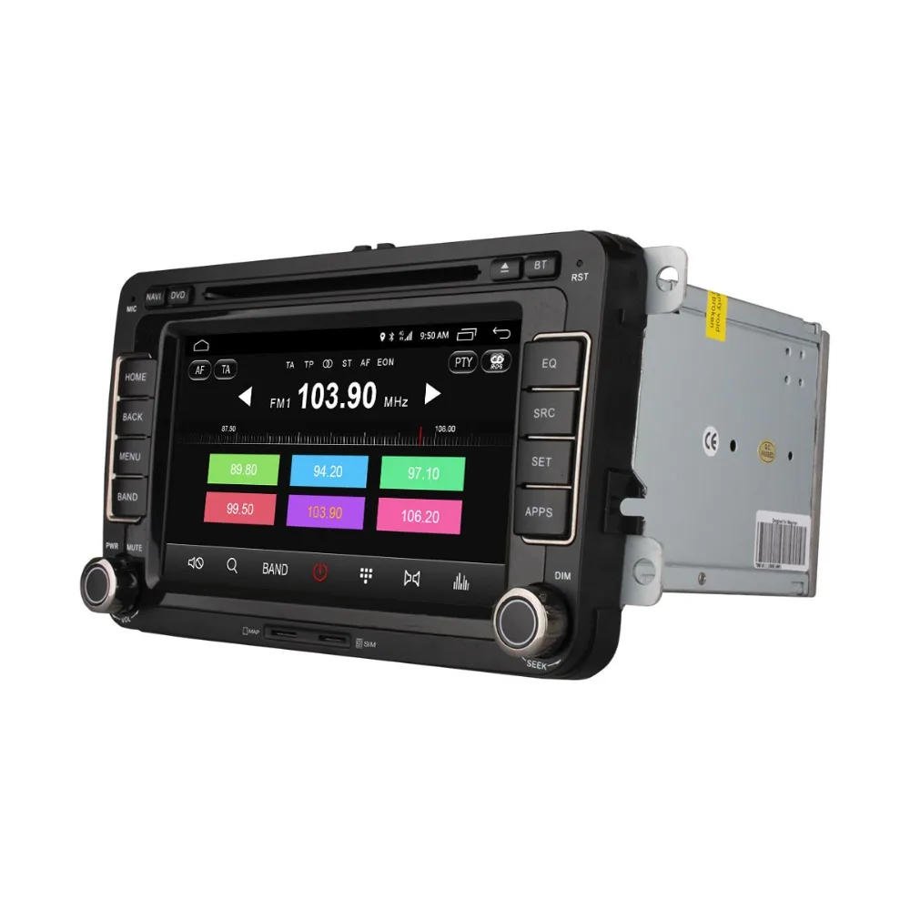 Автомобильный Android 6 0 8 ядерный 32G rom автомобильный dvd плеер для Volkswagen Passat POLO GOLF Skoda