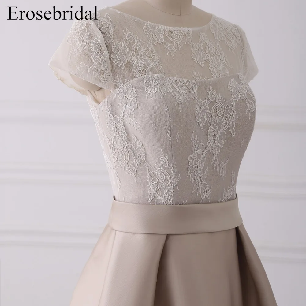 Короткие свадебные платья Erosebridal по дешевой цене большого размера с кружевным