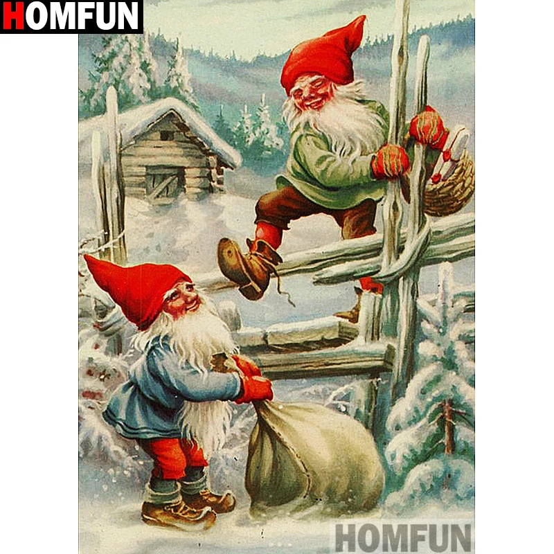 Алмазная 5d картина HOMFUN сделай сам вышивка крестиком с мультяшными персонажами
