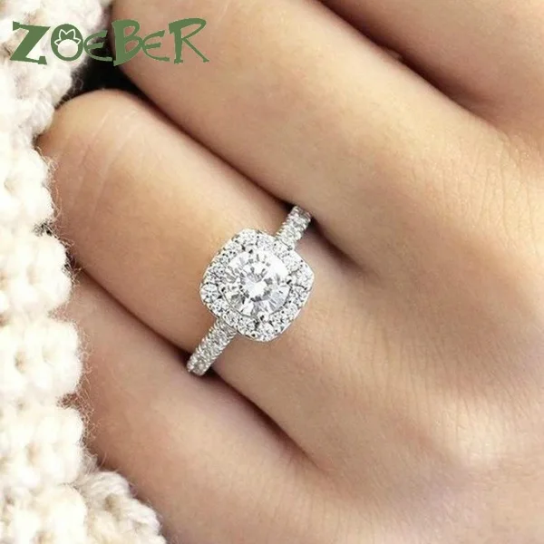 Zoeber трендовые Кристальные обручальные когти дизайн хит продаж кольца для женщин