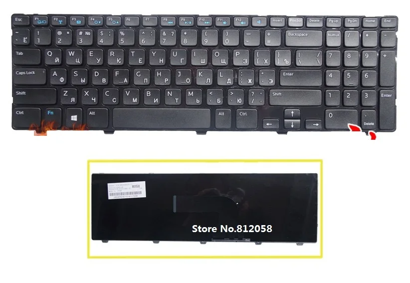 

Новая русская клавиатура SSEA RU для Dell insprion 15R 1316 15R-3521 15R-5521 5521 2521 3521 5421 3537 5528 3328