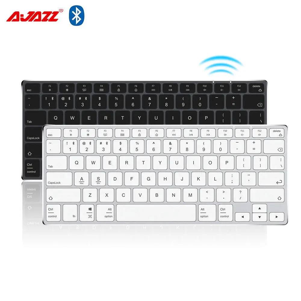 Ajazz AK3.1 ультра тонкая Bluetooth клавиатура 78 клавиш перезаряжаемая эргономичная