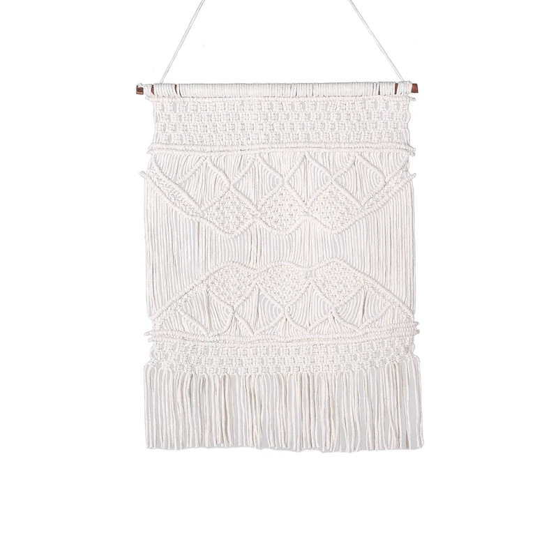 100% хлопок белый домашний Настенный декор декоративный ковер ручной работы