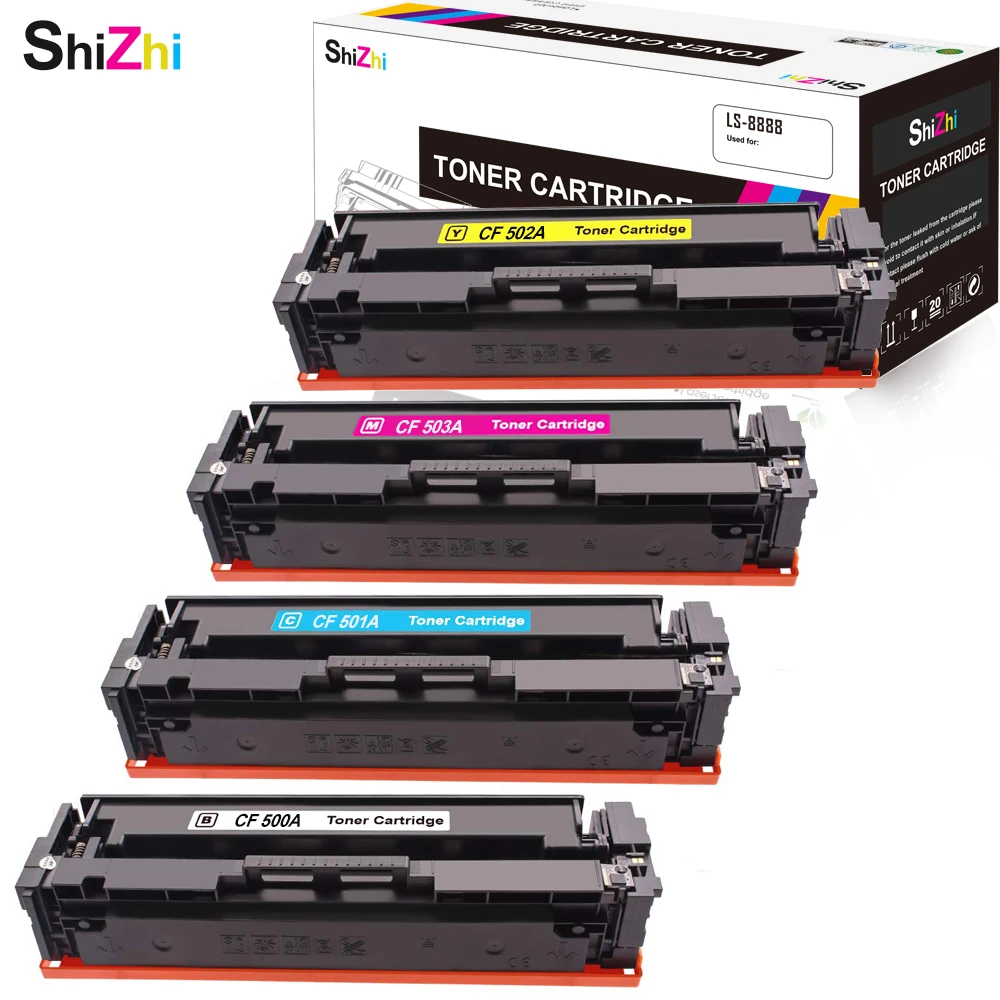 SHIZHI совместимый тонер картридж HP 202a CF500a CF501a CF502a CF503a для Laserjet Pro MFP M254 M254nw M254dw M281fdw