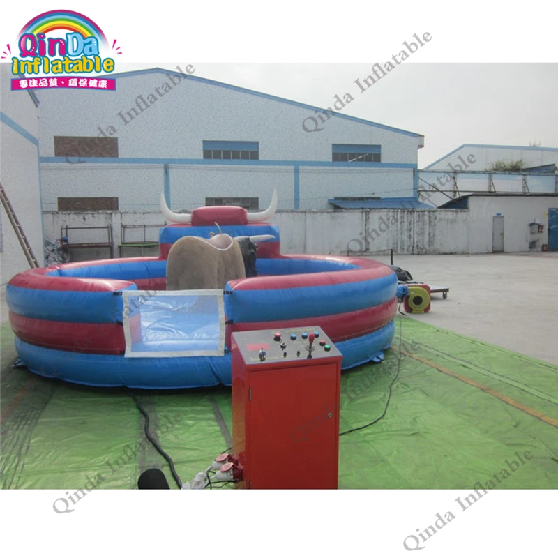 

Inflatable mechanical rodeo bulls business bouncer bull riding machine for sale