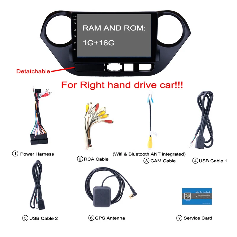 1G RAM 16G ROM 2G ram 32G rom 9 дюймов android 8,1 gps навигация для hyundai i10 2013- Авто Радио стерео Мультимедиа Плеер - Цвет: 1G RAM 16G ROM