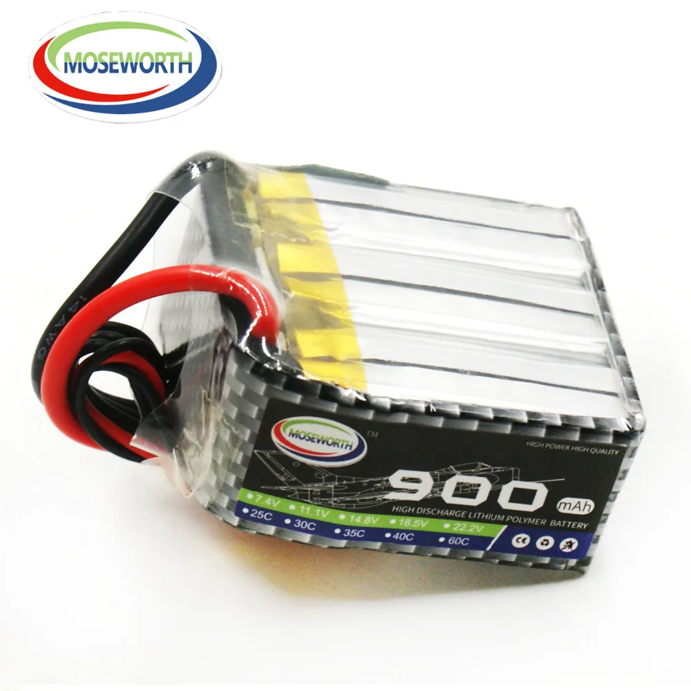 MOSEWORTH 6S RC Drone LiPo Battery 22.2V 900mah 40-80C for Airplane Helicopter Quadrotor Car Tank Li-ion Cell | Игрушки и хобби
