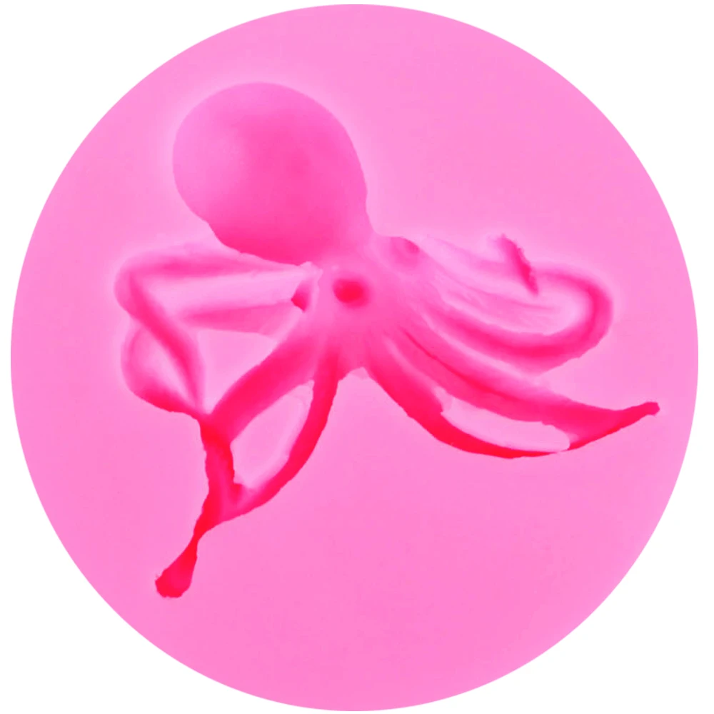 Силиконовые формы Byjunyeor M553 Octopus эпоксидные УФ смолы посуда для украшения торта