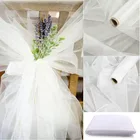 Тюлевый рулон из прозрачной ткани для свадьбы, 48 см х 5 м