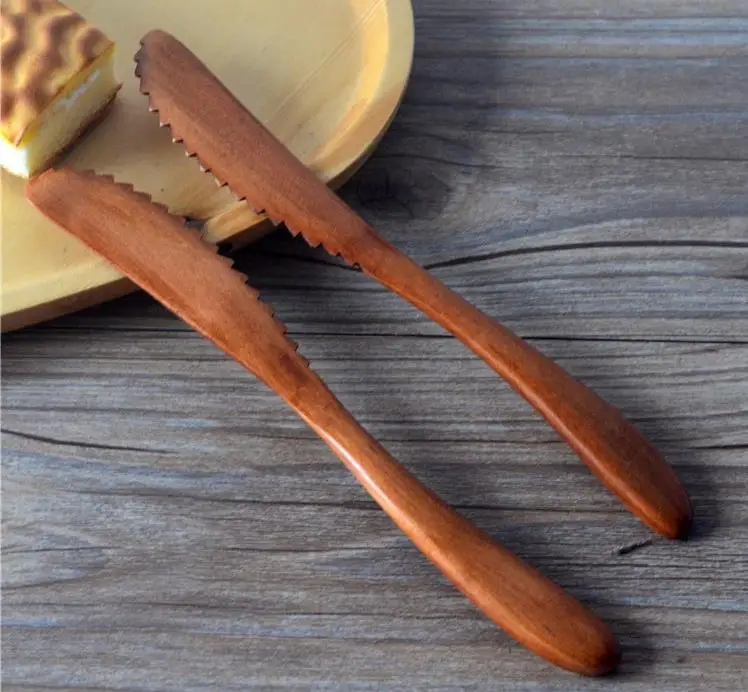 

2017 японский стиль фруктовый торт нож для масла зигзаг деревянный нож для сыра чистая ворсовая зеленая и здоровая посуда