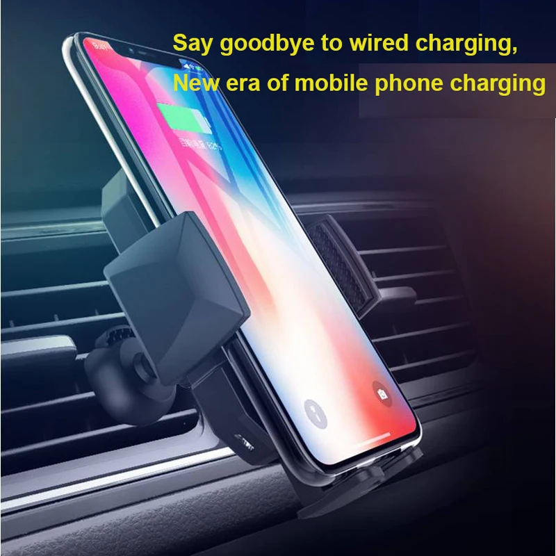 Автомобильное беспроводное зарядное устройство Qi для iPhone XS Max X XR 8 быстрая