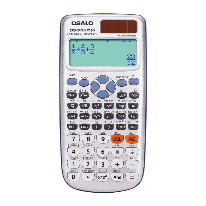 Multi-function school student calculator scientific solar dual power slim portable 10+2 digits function | Компьютеры и офис