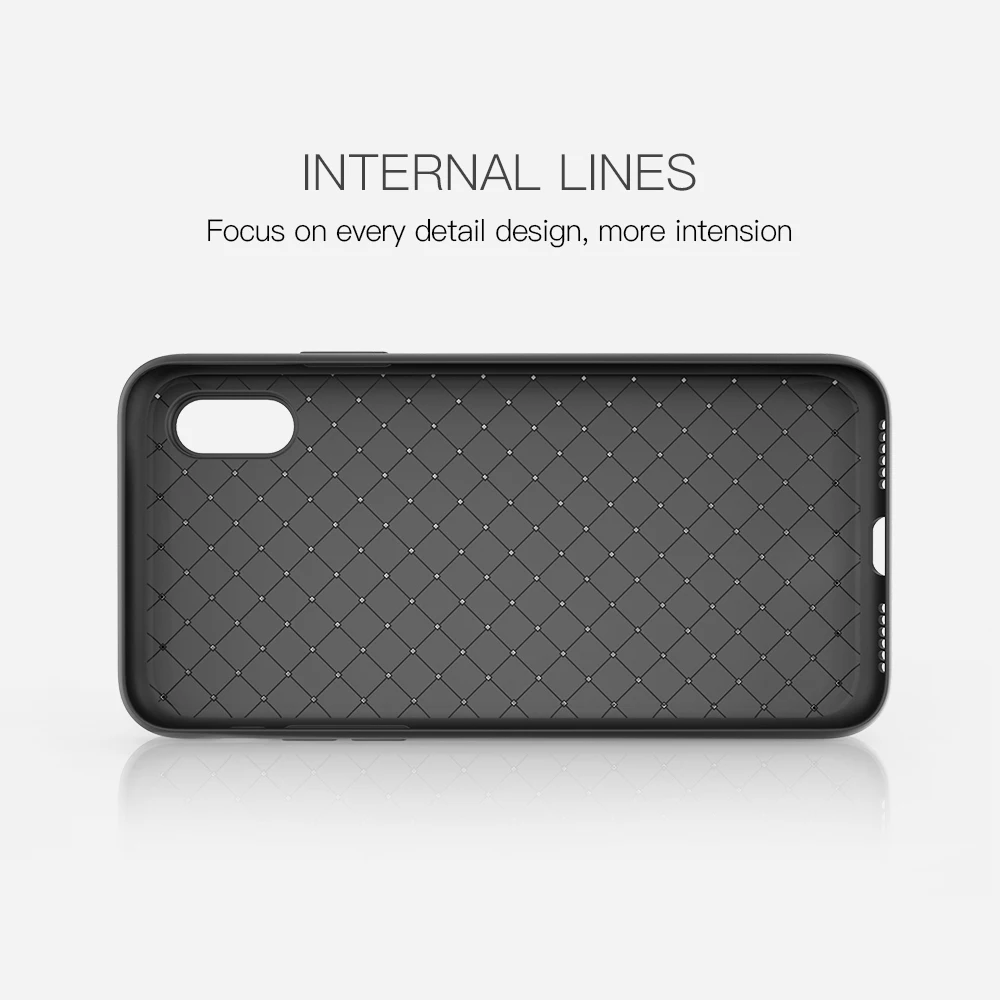 KEYSION Super Soft Phone Case For iPhone 8 Luxury Grid Weaving Cases 6 6s 7 Plus X Cover Silicone Accessories Black |