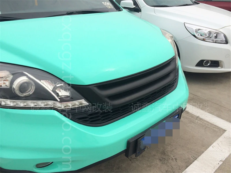 Использование для Honda CRV гоночных грилей 2010 2011 год углеродное волокно рефитт Передняя Центральная гоночная решетка крышка аксессуары без логотипа автомобиля