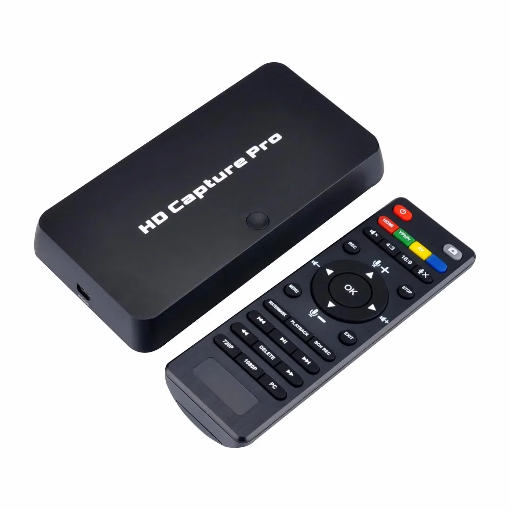 HD 1080P Карта видеозахвата HDMI AV PC Игры ТВ шоу запись Box recorder поддержка воспроизведения ТВ OBS прямая передача с микрофоном вход