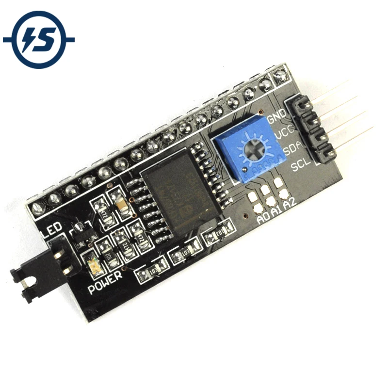 Плата преобразователя LCD1602 IIC/I2C/TWI/SPI модуль последовательного интерфейса для ЖК