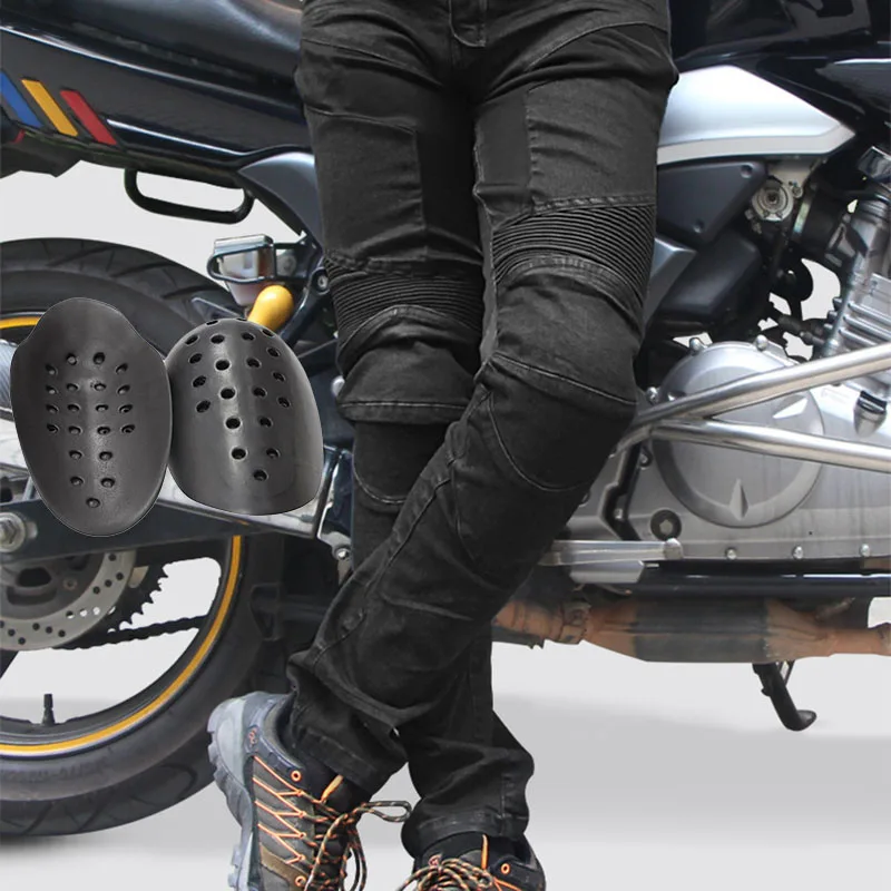 Размер брюки мужские мотоциклетные Защита плюс байкерские потертые джинсы новые