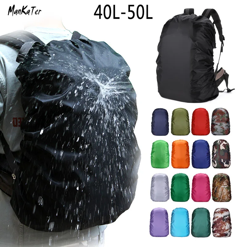 ManKaTer Free Shipping 40L45L50L Camouflage Waterproof Dustproof Sunscreen Lightweight Backpack Rain Cover Sports Bag