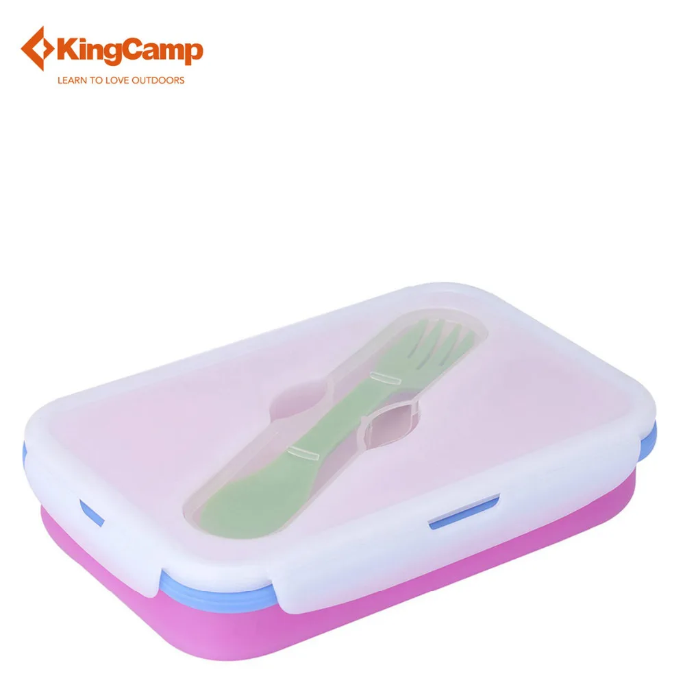 Kingcamp 1100 мл открытый кемпинг пластиковый контейнер коробки Ланчбокс Microwaveable Bento