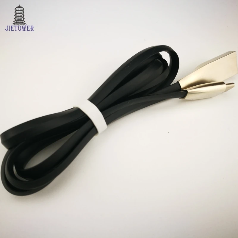 50 шт./лот плоский Лапша 3D 2A цинковый сплав USB 3 1 Type C кабель быстрое зарядное