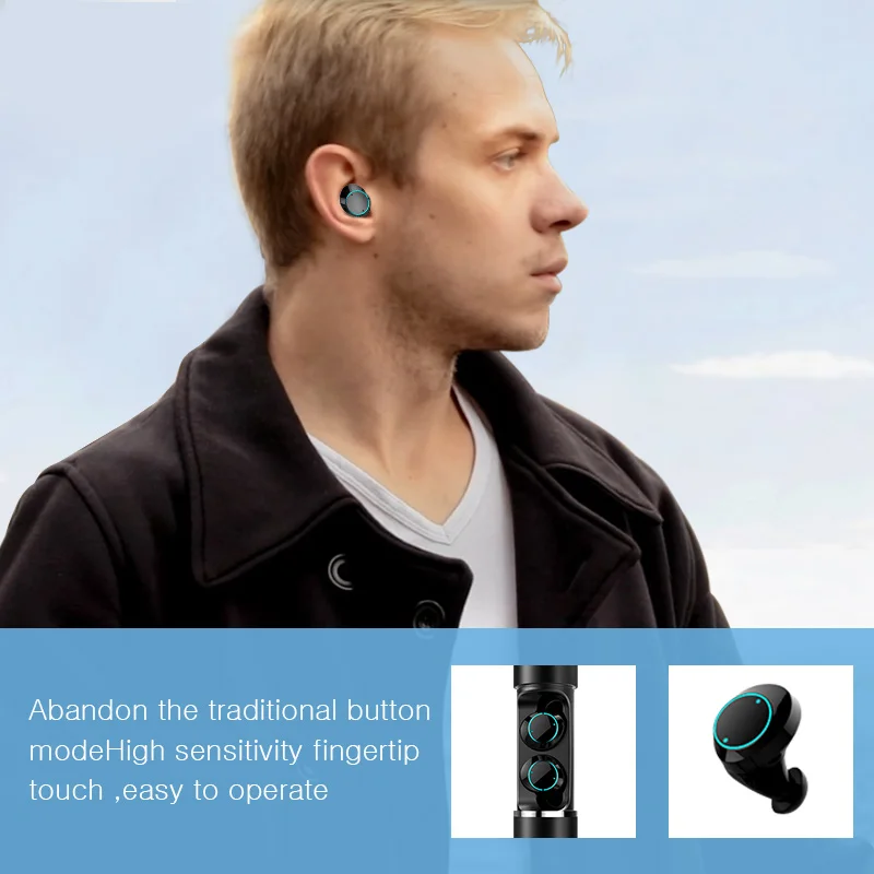 Mifa X1 беспроводные Bluetooth наушники настоящие Bluetooth 5,0 наушники Близнецы стерео наушники-вкладыши TWS с микрофоном портативный аккумулятор коробка для хранения