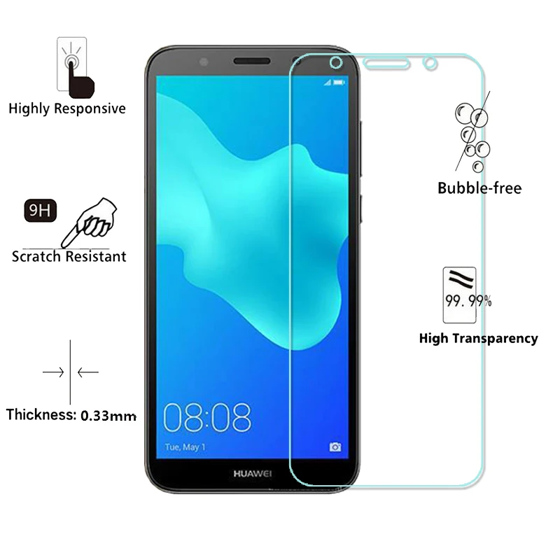 2 шт. 9H закаленное стекло для Huawei Honor 7A Pro Ультра-тонкая защитная пленка экрана Flim Y5