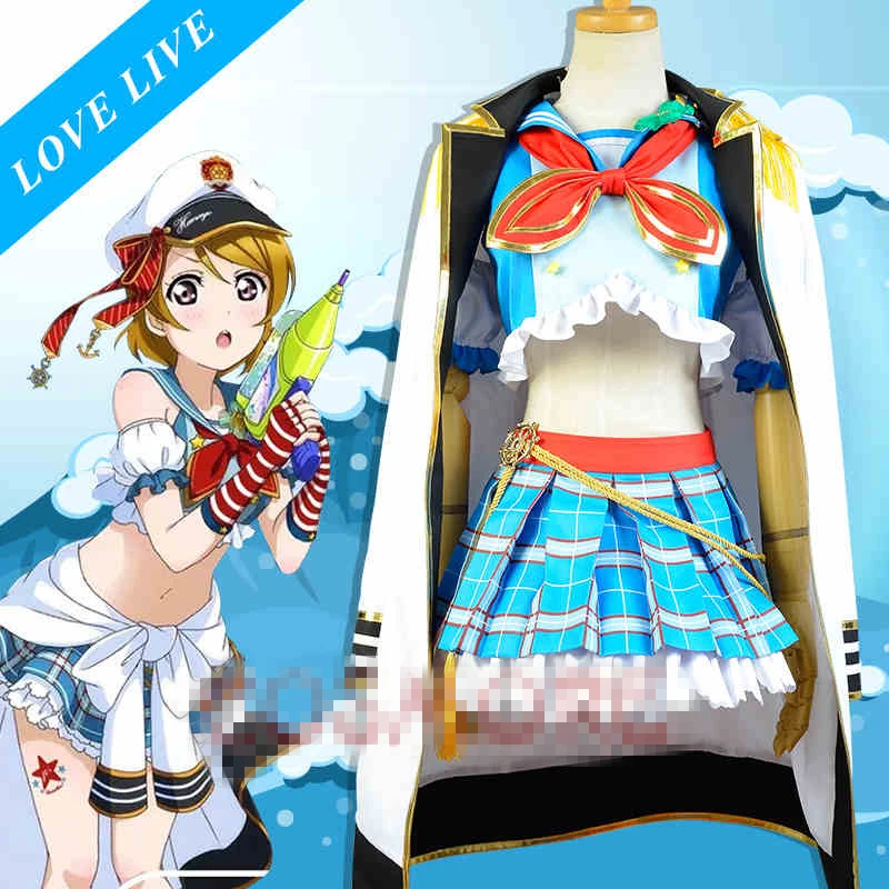 2017 хит продаж косплей ханаё из аниме Lovelive Navy Пробуждение Koizumi Костюм Униформа